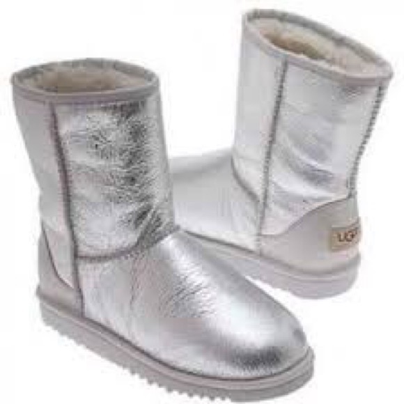 silver ugg boots